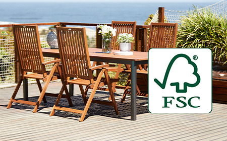 Il logo FSC® è la vostra garanzia di arredo per un outdoor sostenibile