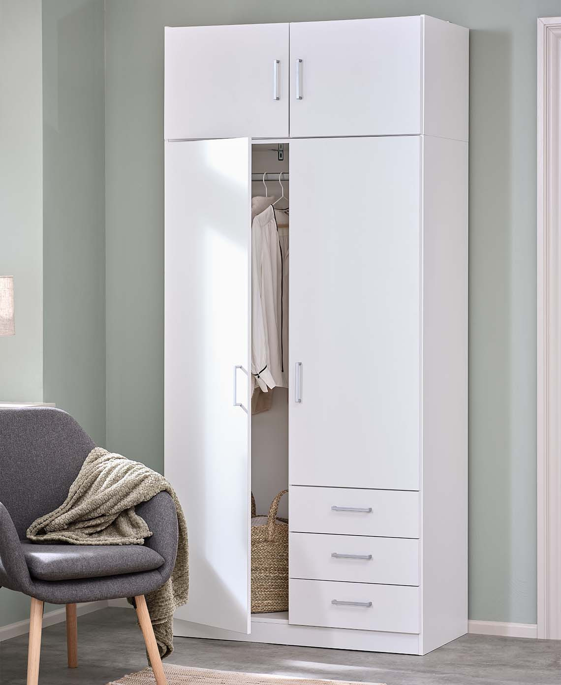 FANDRUP white 2 door wardrobe White 2 door wardrobe