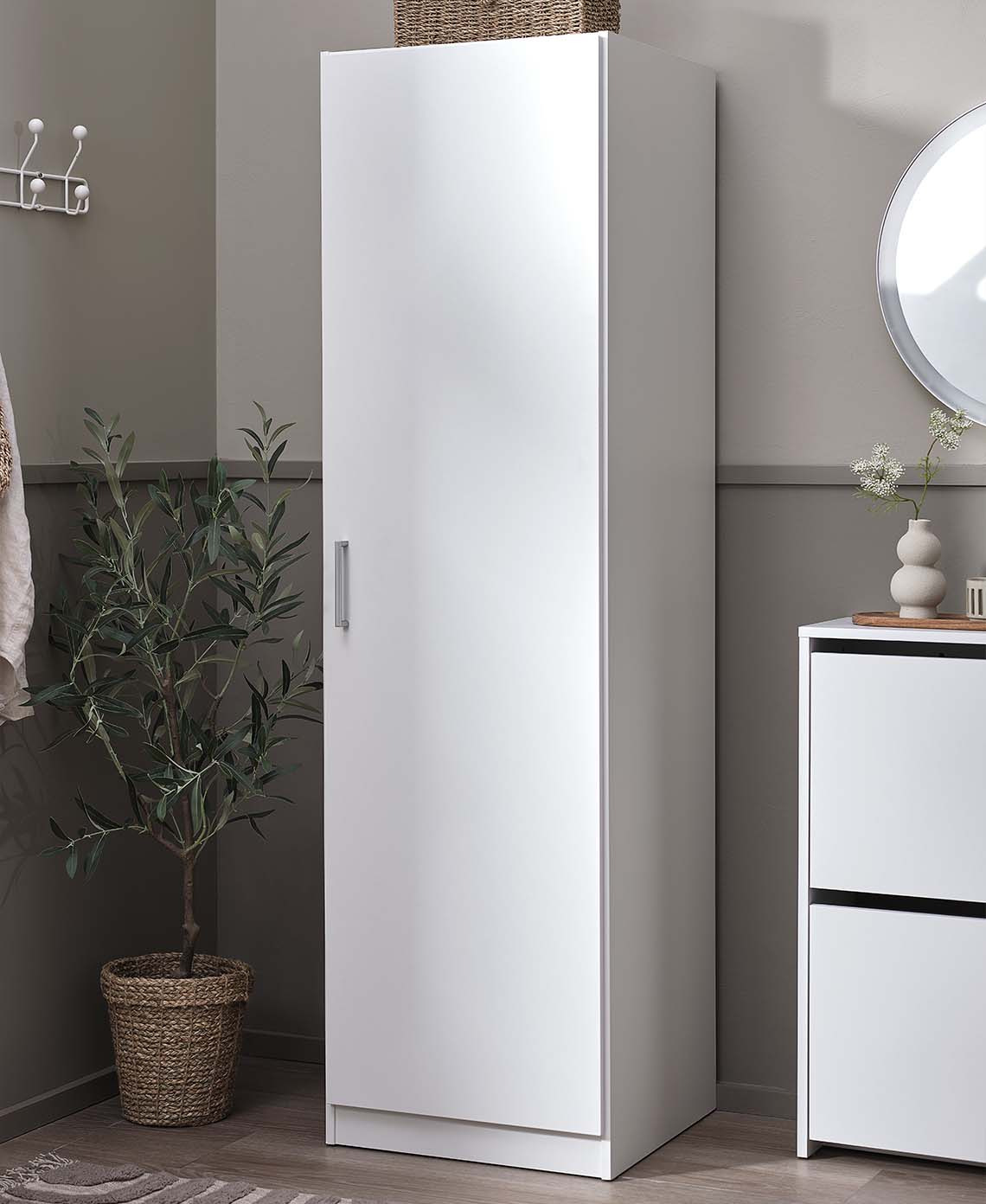 FANDRUP white 1 door wardrobe 1 door wardrobe in white colour