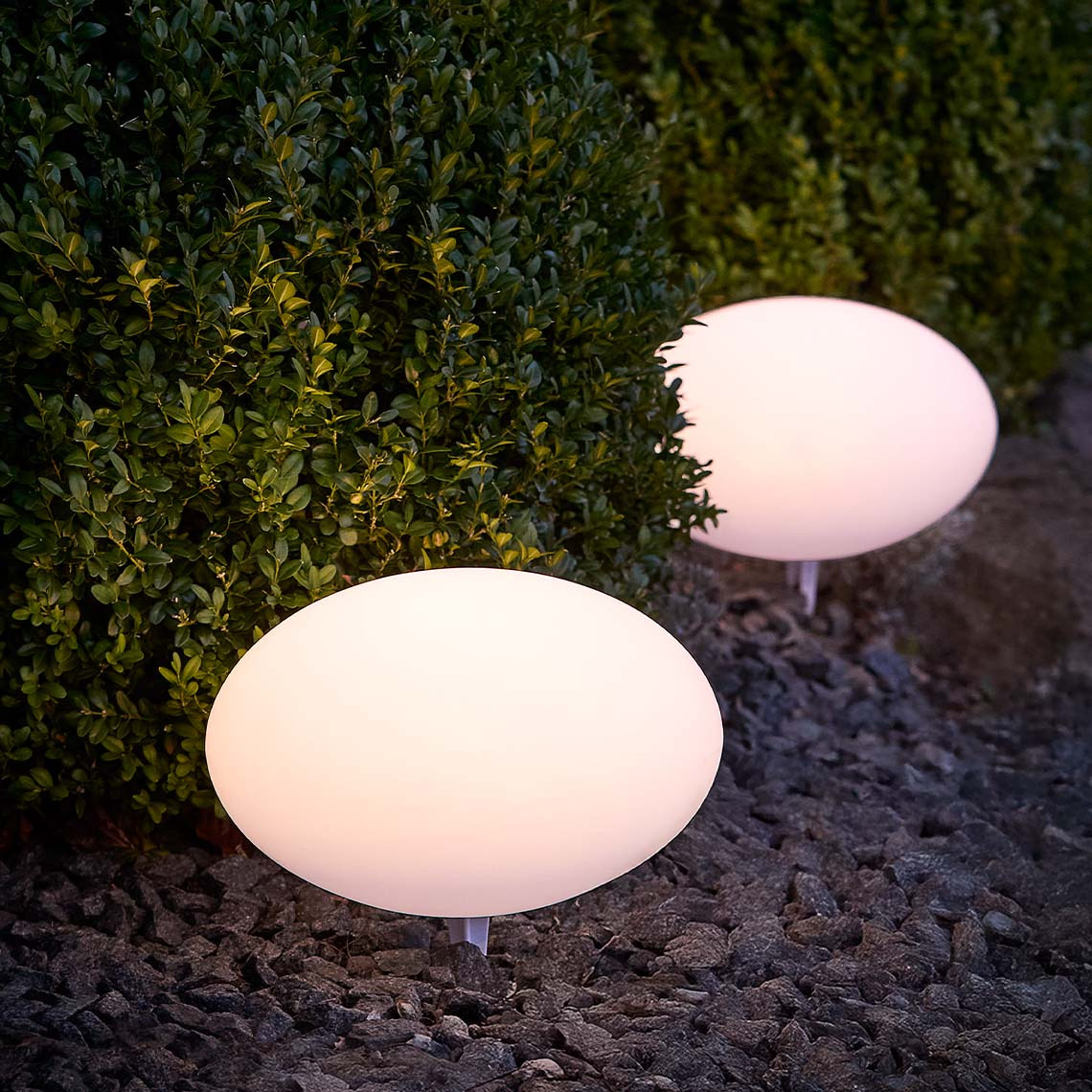 HAVESANGER – lampada solare disponibile in due misure Lampade solari rotonde con luce calda