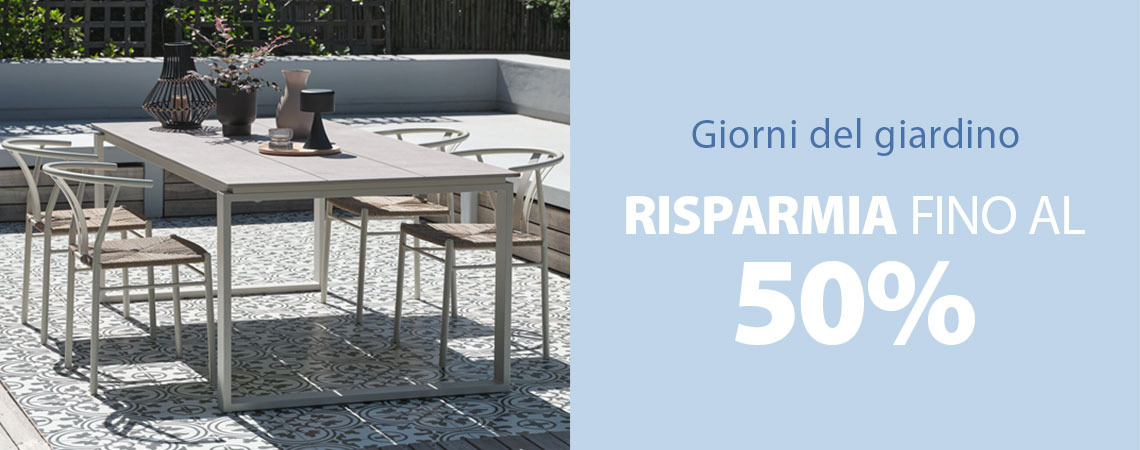 Risparmia fino al 50% su molti articoli per il giardino Risparmia fino al 50% su molti articoli per il giardino