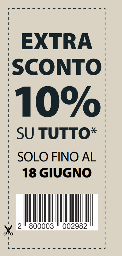EXTRA 10% SU TUTTO*!