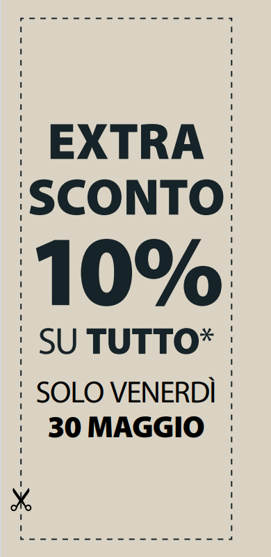 EXTRA10% SU TUTTO*