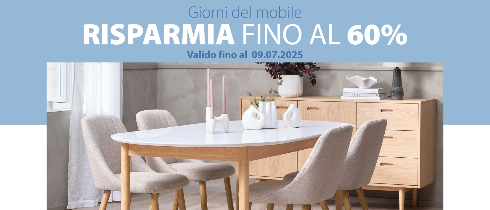Fino al -60% su molti mobili