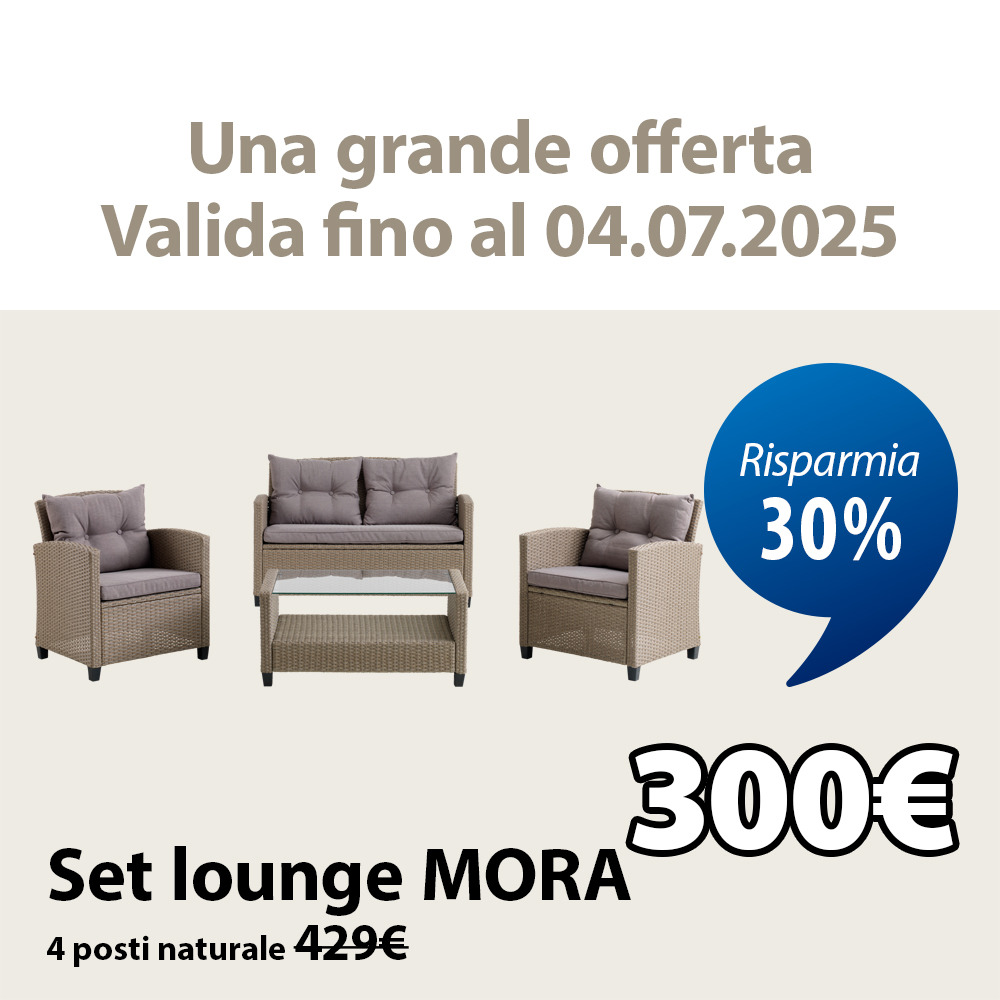 Scopri il set lounge MORA