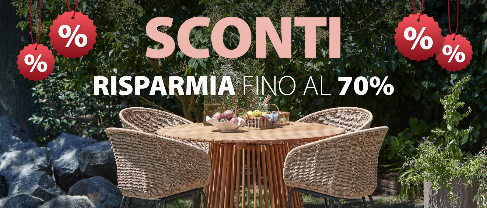Sconti fino al 70% 
