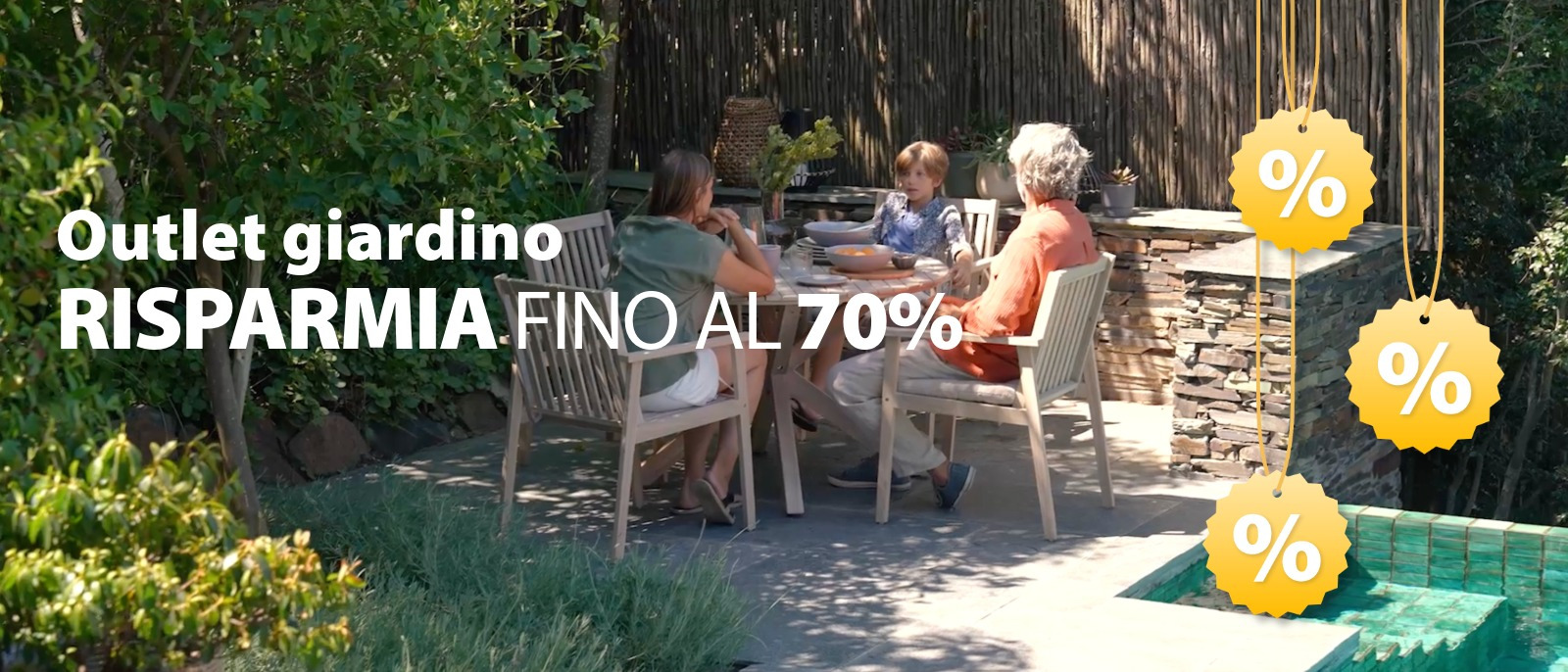 Outlet giardino -  Giardino al 70%