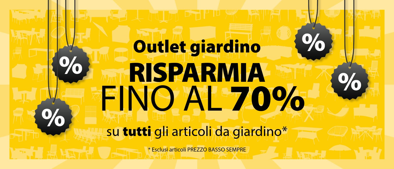 Outlet giardino -  Sconti fino al 70%