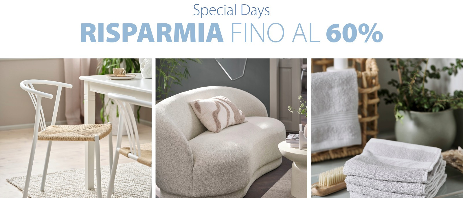 Sconti fino al 60% con i Giorni speciali