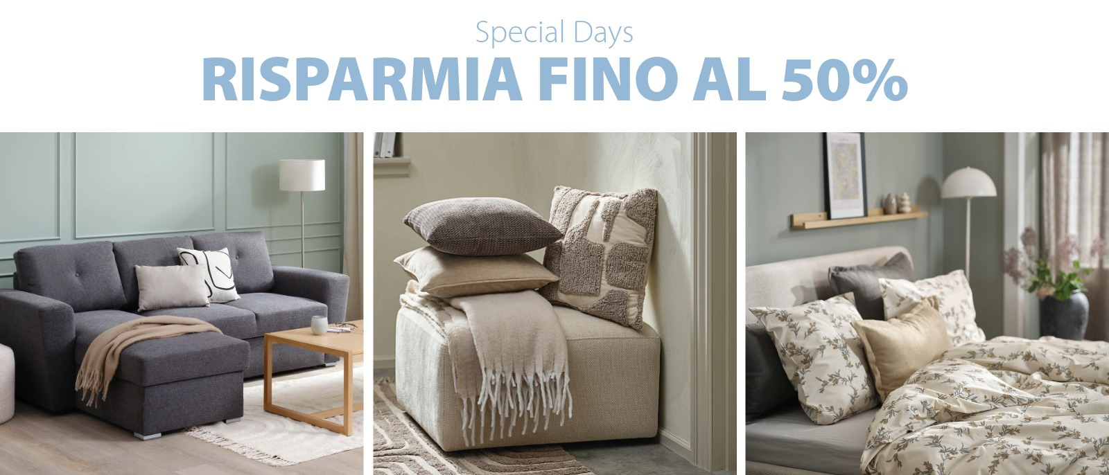 Risparmia fino al 50% con le offerte dei Special Days