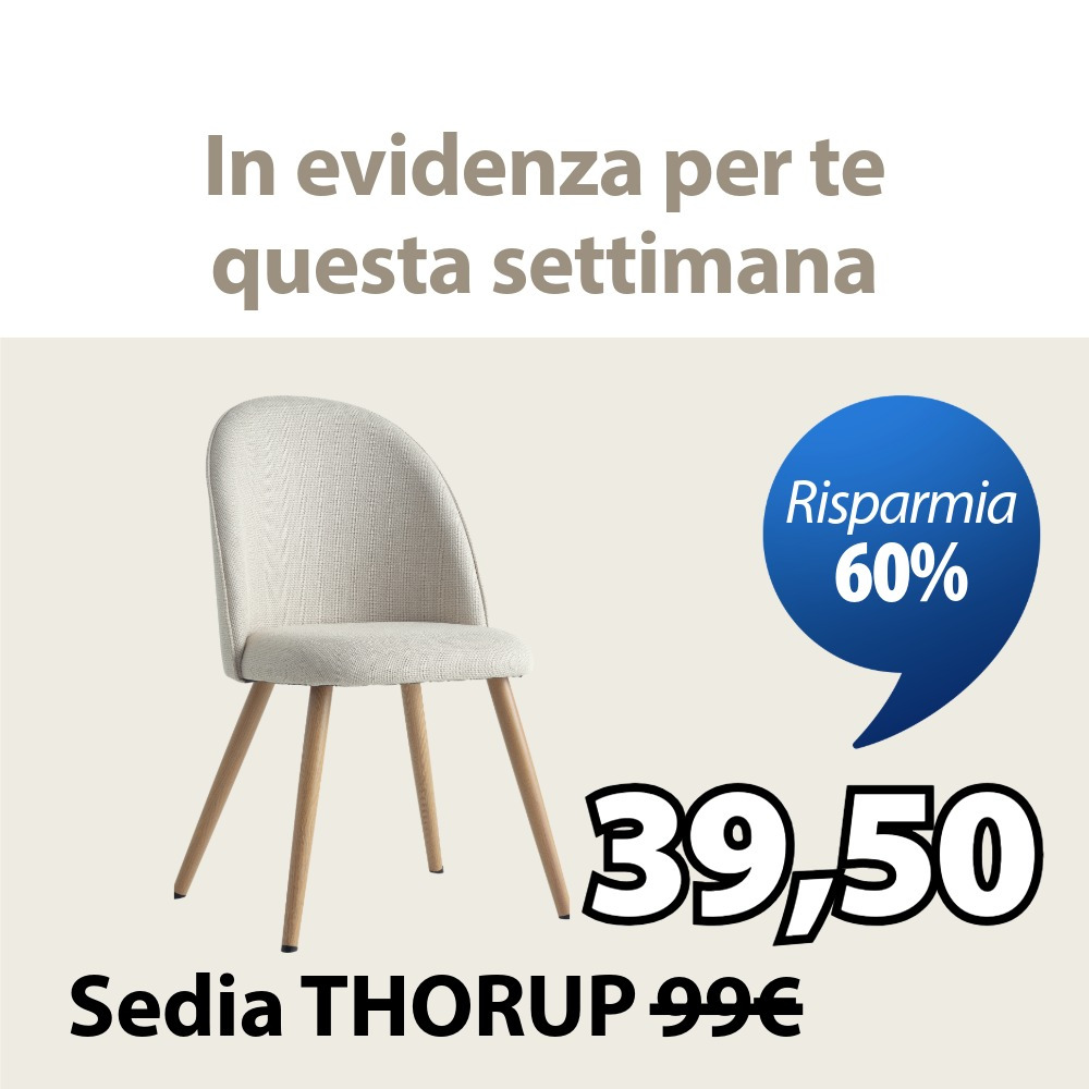 Scopri la sedia THORUP scontata al 60%