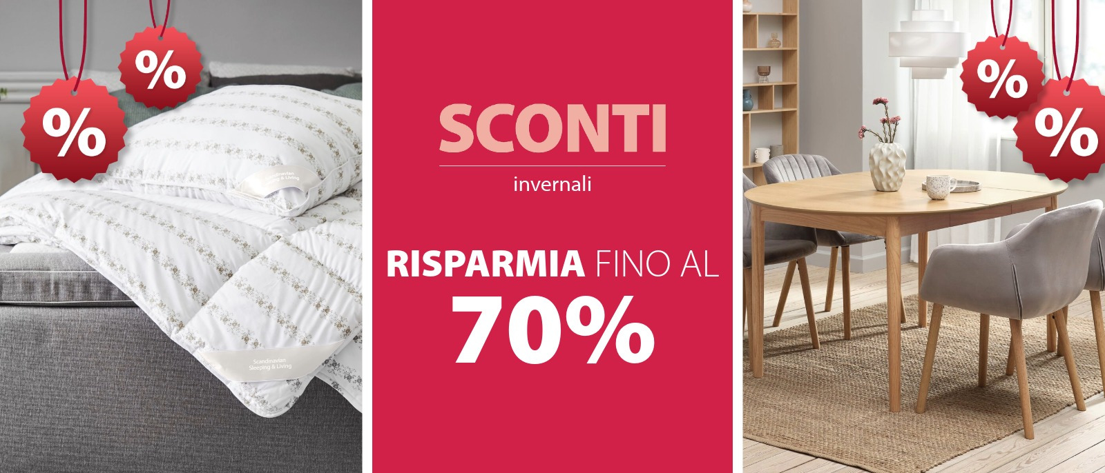 Sconti invernali fino al 70%
