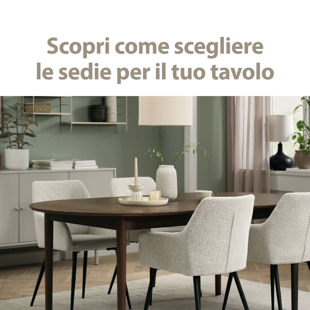 Scopri come scegliere le sedie giuste per il tuo tavolo